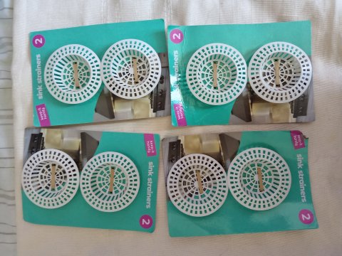 12 Packs Sink Drain Strainers Hair Catchers Kitchen Bathroom Guards