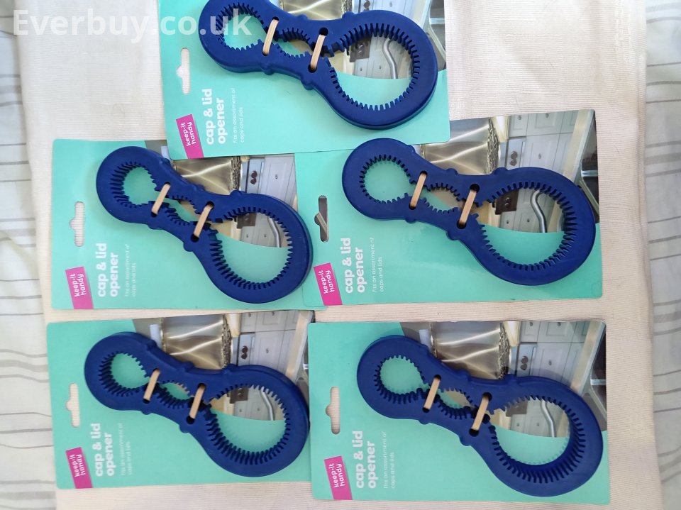 9x Blue Silicone Bottle Cap & Jar Lid Openers Kitchen Grip Tool NEW