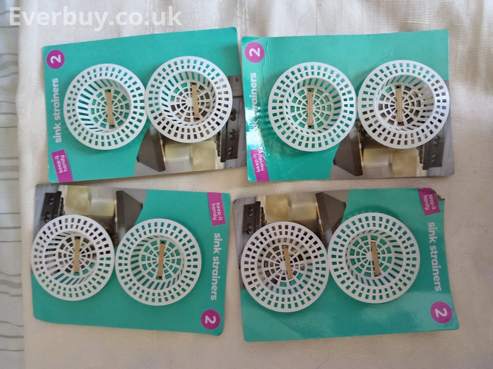 12 Packs Sink Drain Strainers Hair Catchers Kitchen Bathroom Guards